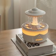 Aromaterápiás párásító és diffúzor LED lámpával - UFO Raindrop