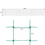 Növényfuttató háló 2 x 10m - zöld