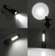 Mini LED taktikai zseblámpa USB töltéssel