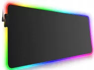 Gamer egér- és billentyűzetpad RGB LED háttérvilágítással - 80 x 30 cm