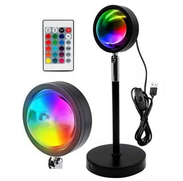 Színes LED lámpa távirányítóval - RGB